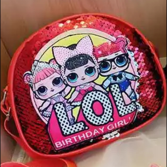 Girl (Red)bSequins Crossbody Purse - Picture 2 of 2